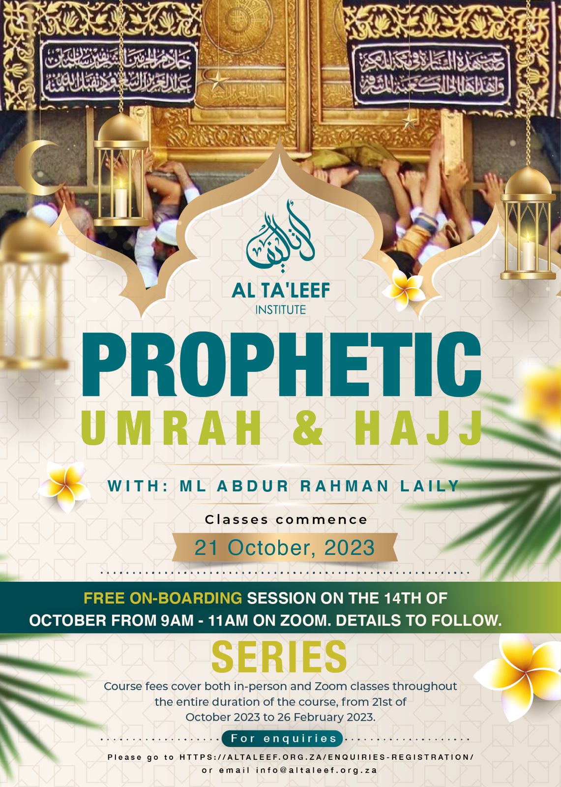 Prophetic Umrah and Hajj Course